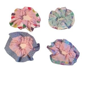 Homemade Sewn Colorful Hair Ties